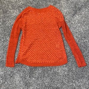 Blood Orange Red Woven Ezbe Sweater